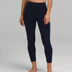lululemon Align™ High-Rise Pant with Pockets 25" Size 4 True Navy - Nulu fabric